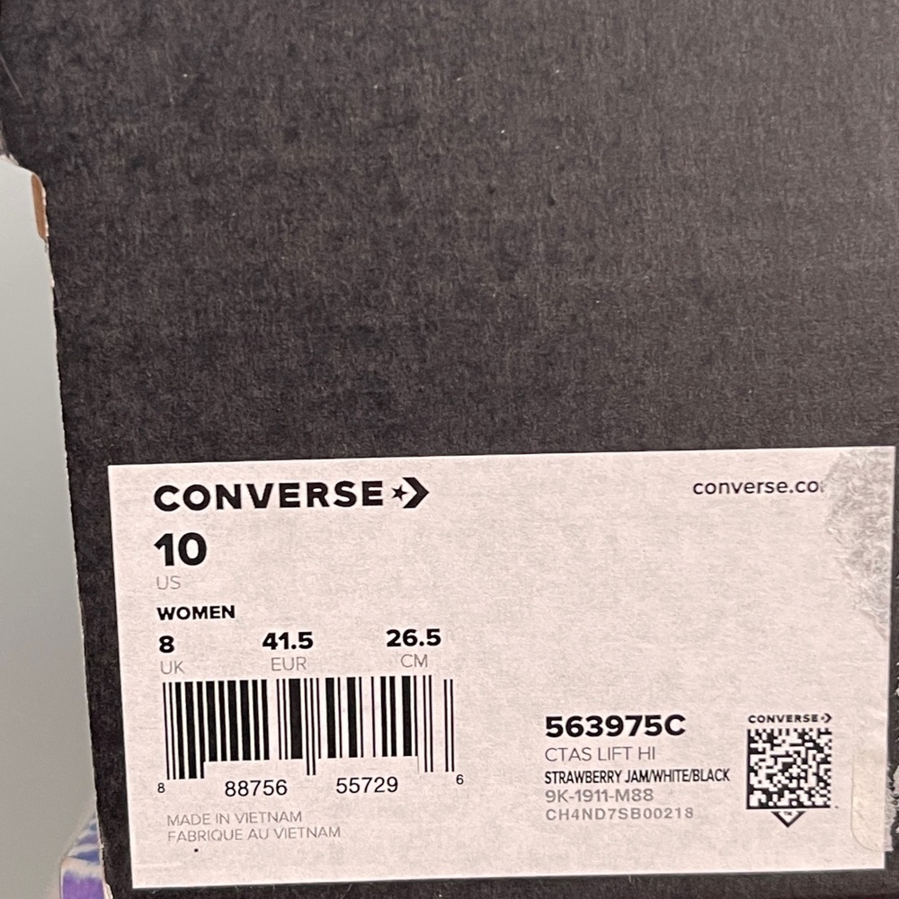 Converse unisex Tropical High-Top Sneakers - Pink and Red - Picture 10 of 10